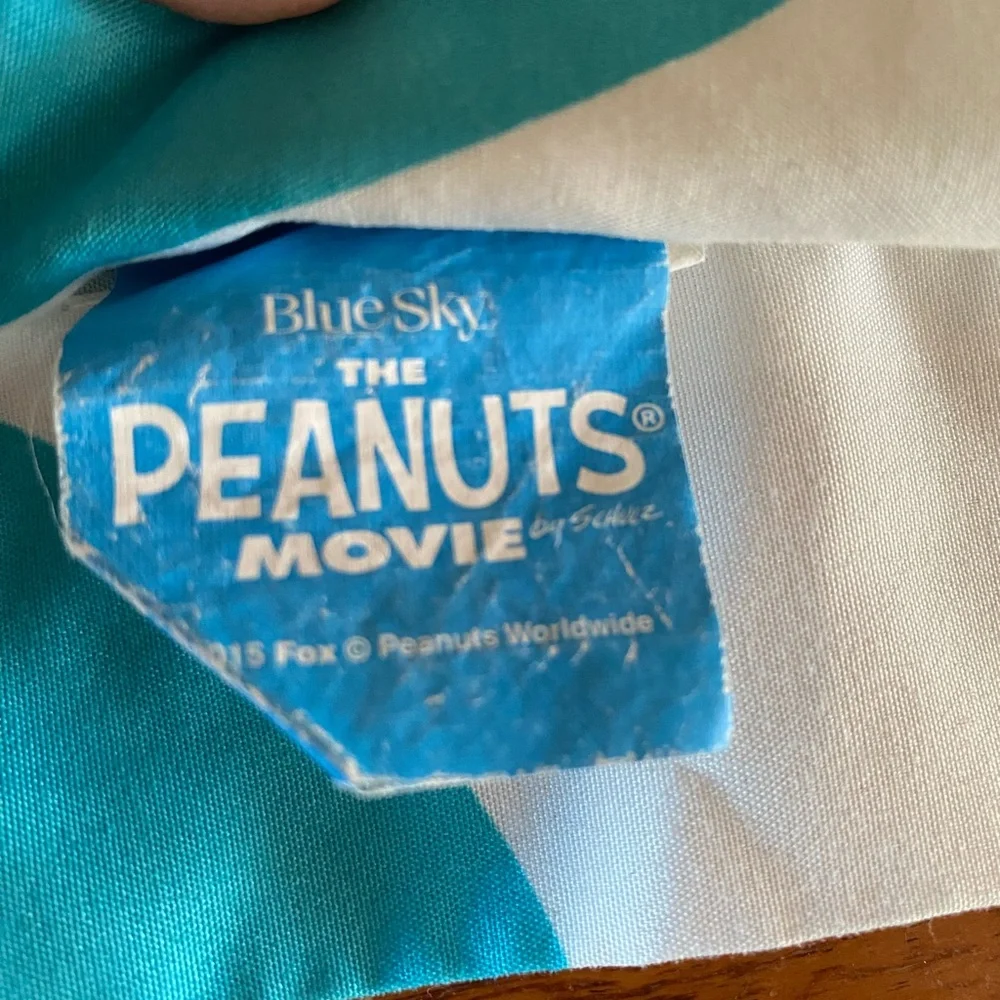 Peanuts Blue and‎ White Pillowcase
